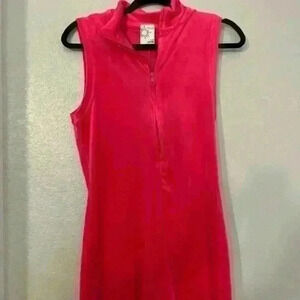 Aerie pink velour romper